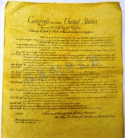 Bill of Rights Aged Copy - Click Image to Close